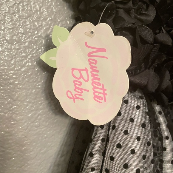 #nannetta baby black and white polka dot with red details - Picture 6 of 6